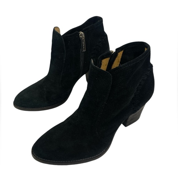 Aquatalia | Fern Black Suede Ankle Boots- size 8 - Picture 3 of 11